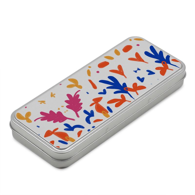 Abstract Leaf & Plant Pencil Case Box by The Photo Access