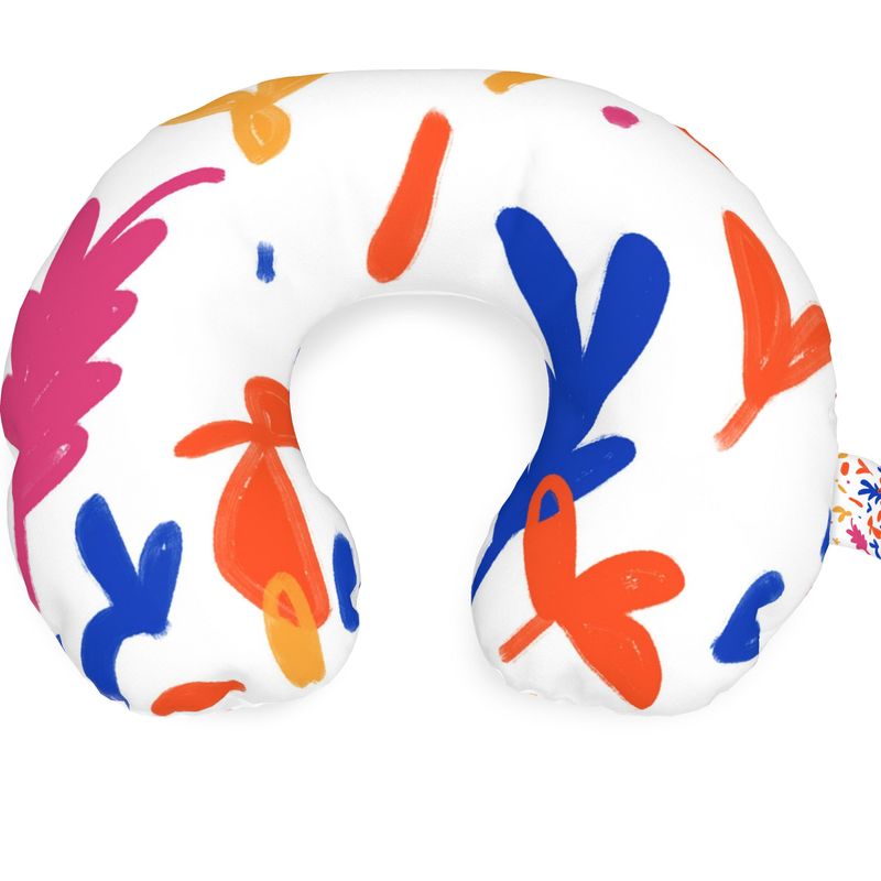 Abstract Leaf & Plant Travel Neck Pillow by The Photo Access