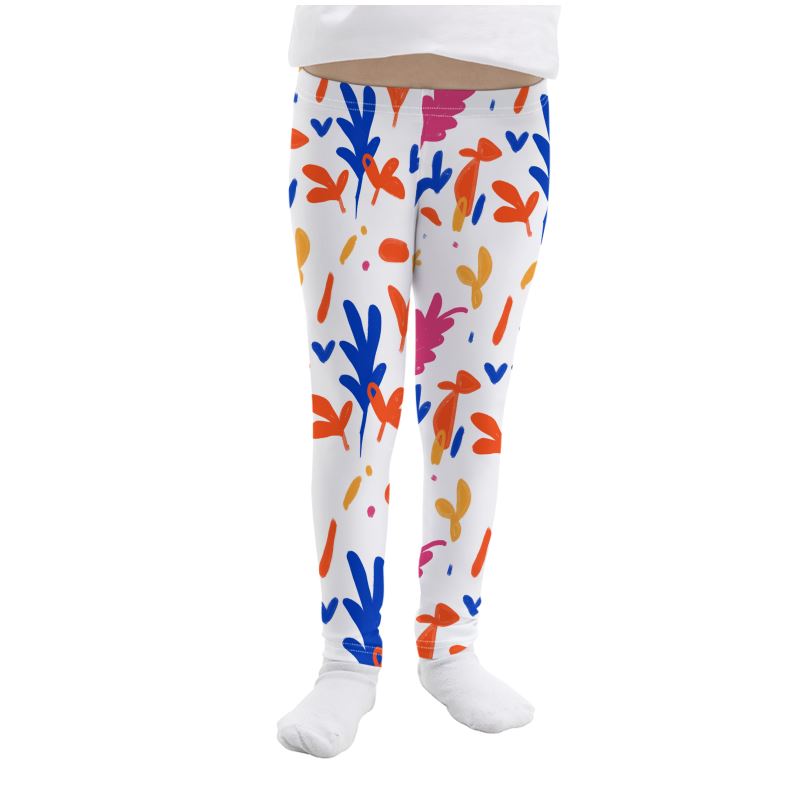 Abstract Leaf & Plant Girls Leggings by The Photo Access