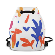 Load image into Gallery viewer, Abstract Leaf &amp; Plant Bucket Backpack by The Photo Access
