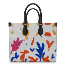 Load image into Gallery viewer, Abstract Leaf &amp; Plant Leather Shopper Bag by The Photo Access
