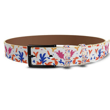 Lade das Bild in den Galerie-Viewer, Abstract Leaf &amp; Plant Leather Belt by The Photo Access
