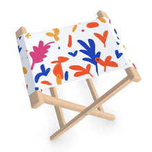 Cargar imagen en el visor de la galería, Abstract Leaf &amp; Plant Folding Stool Chair by The Photo Access
