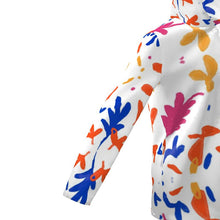 Load image into Gallery viewer, Abstract Leaf &amp; Plant Womens Hooded Rain Mac by The Photo Access
