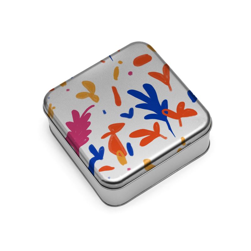 Abstract Leaf & Plant Wrap Lid Tins by The Photo Access