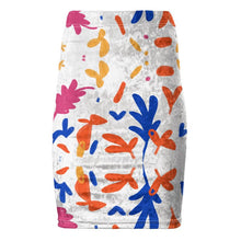 Load image into Gallery viewer, Abstract Leaf &amp; Plant Pencil Skirt by The Photo Access
