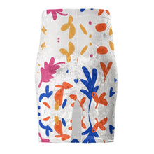 Load image into Gallery viewer, Abstract Leaf &amp; Plant Pencil Skirt by The Photo Access
