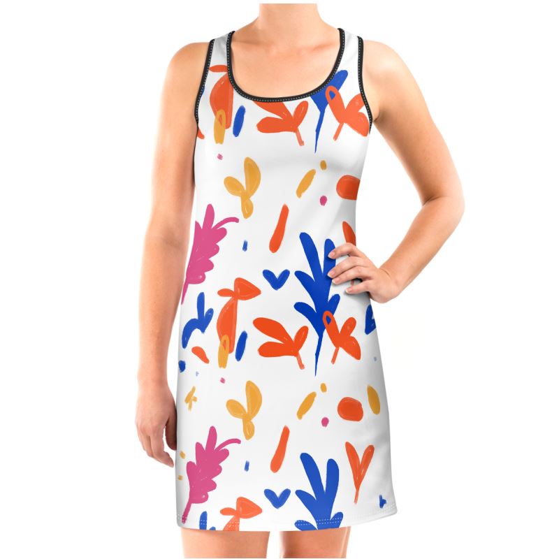 Abstract Leaf & Plant Halter Dress by The Photo Access