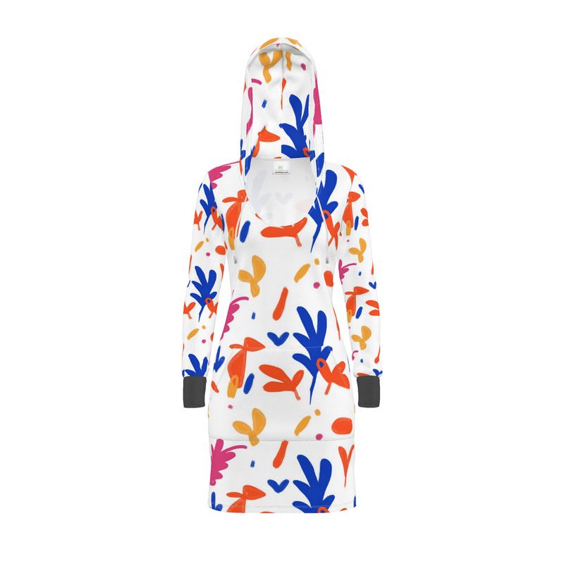 Abstract Leaf & Plant Hoody Dress by The Photo Access