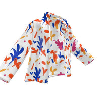 गैलरी व्यूवर में इमेज लोड करें, Abstract Leaf &amp; Plant Wrap Blazer by The Photo Access
