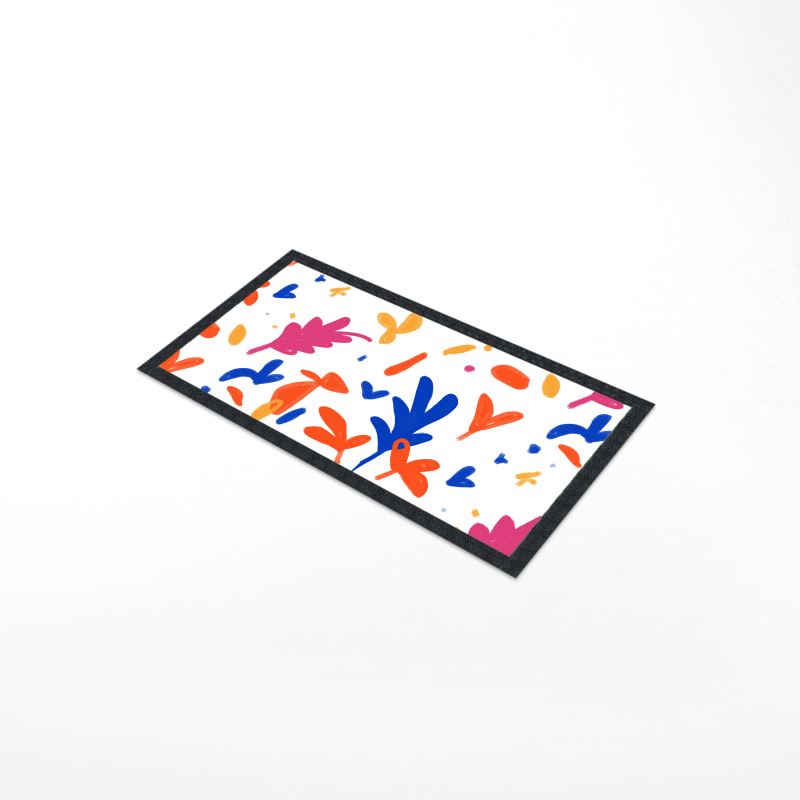Abstract Leaf & Plant Bar Runner Mat by The Photo Access