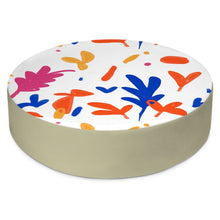 गैलरी व्यूवर में इमेज लोड करें, Abstract Leaf &amp; Plant Round Floor Cushions by The Photo Access
