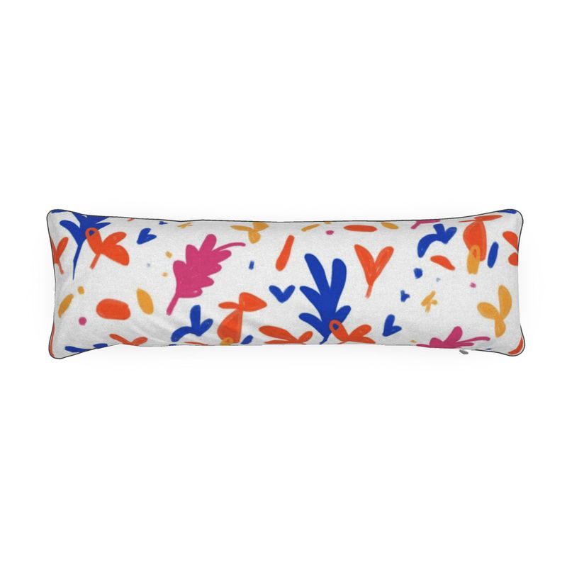 Abstract Leaf & Plant Bolster Cushion by The Photo Access