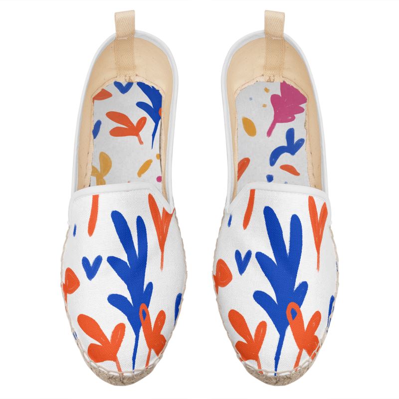 Abstract Leaf & Plant Loafer Espadrilles by The Photo Access