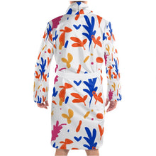 Load image into Gallery viewer, Abstract Leaf &amp; Plant Bathrobe by The Photo Access

