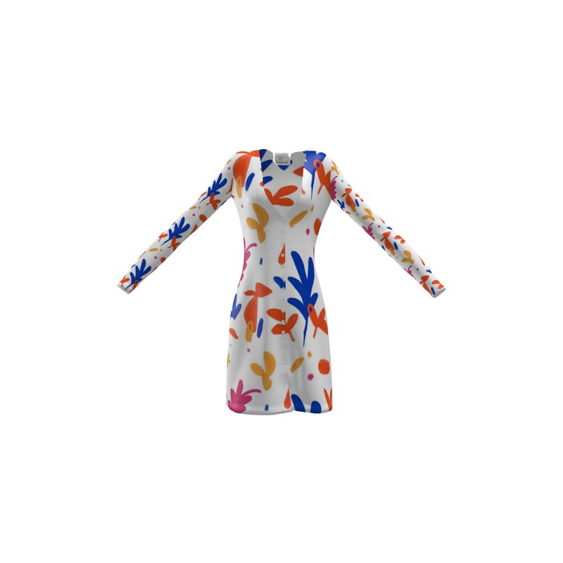 Abstract Leaf & Plant Ladies Cardigan by The Photo Access