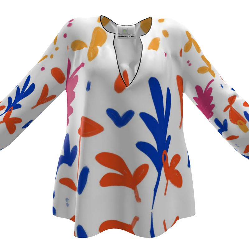 Abstract Leaf & Plant Womens Blouse by The Photo Access