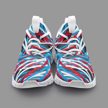 将图片加载到图库查看器，Colorful Thin Lines Art Unisex Lightweight Sneaker City Runner by The Photo Access
