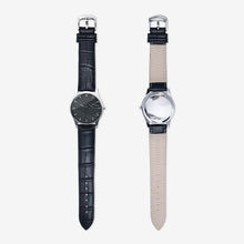 Load image into Gallery viewer, Dark Scales Classic Fashion Unisex Print Silver Quartz Watch by The Photo Access
