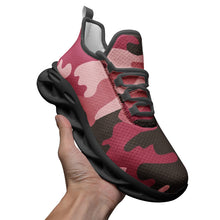 将图片加载到图库查看器，Pink Camouflage Unisex Bounce Mesh Knit Sneakers by The Photo Access
