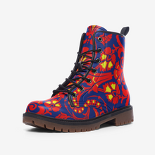 Load image into Gallery viewer, Wallpaper Damask Floral Casual Leather Lightweight boots MT by The Photo Access
