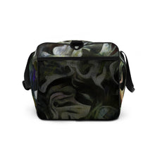 Load image into Gallery viewer, Abstract Fluid Lines of Movement Muted Tones 100% Polyester Duffle Bag by The Photo Access
