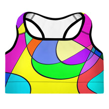 Load image into Gallery viewer, Museum Colour Art Padded Sports Bra by The Photo Access
