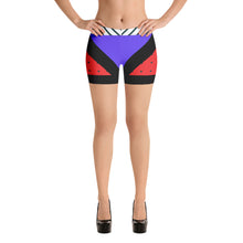 Load image into Gallery viewer, Neo Memphis Patches Stickers Spandex Shorts by The Photo Access
