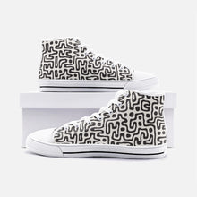 Load image into Gallery viewer, Hand Drawn Labyrinth Unisex High Top Canvas Shoes by The Photo Access
