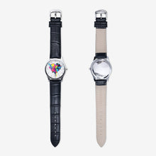 Load image into Gallery viewer, Ink Stains Classic Fashion Unisex Print Silver Quartz Watch by The Photo Access
