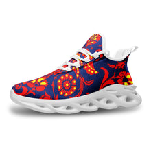 Load image into Gallery viewer, Wallpaper Damask Floral Unisex Bounce Mesh Knit Sneakers by The Photo Access
