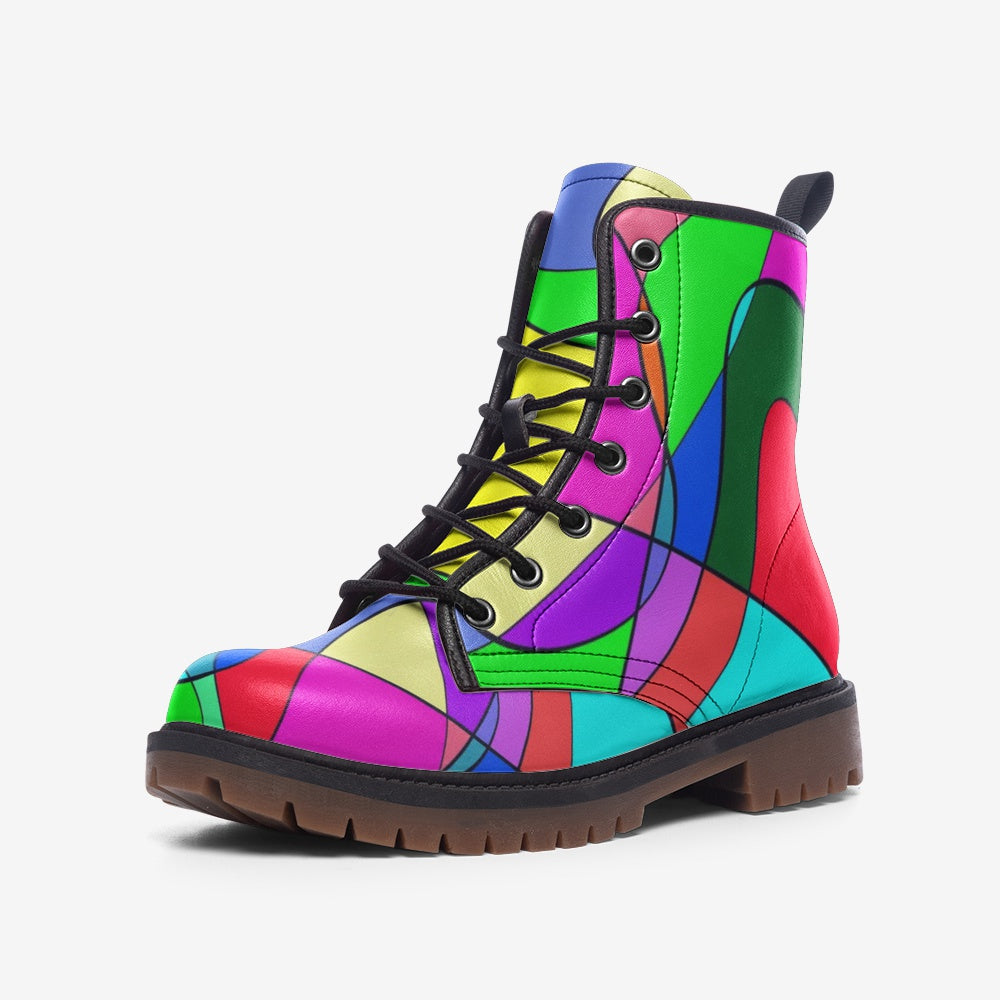 Museum Colour Art Casual Leather Lightweight boots MT by The Photo Access