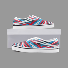 Load image into Gallery viewer, Colorful Thin Lines Art Unisex Canvas Shoes Fashion Low Cut Loafer Sneakers by The Photo Access
