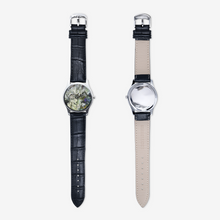 Load image into Gallery viewer, Abstract Fluid Lines of Movement Muted Tones Classic Fashion Unisex Print Silver Quartz Watch Dial by The Photo Access
