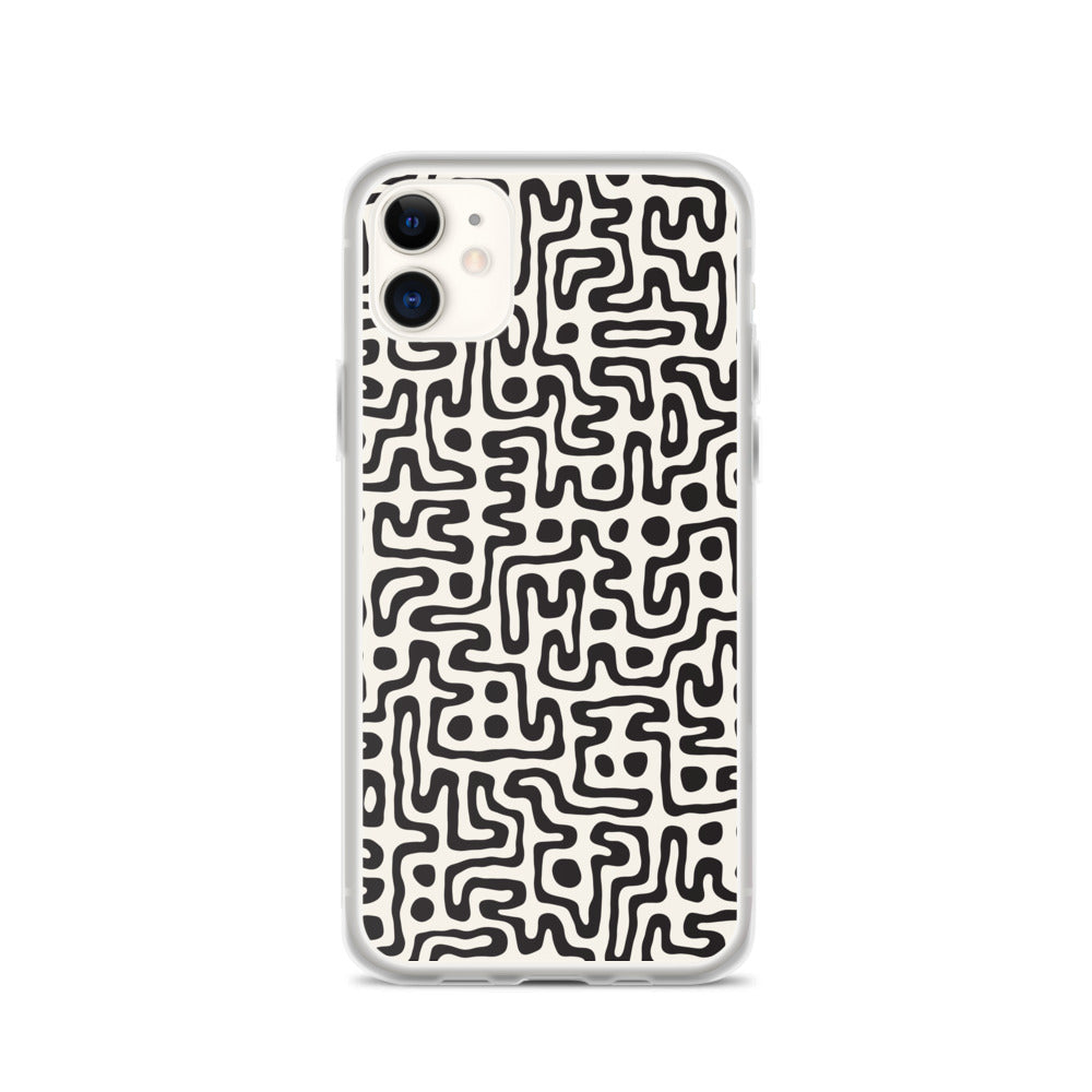 Hand Drawn Labyrinth iPhone Case by The Photo Access