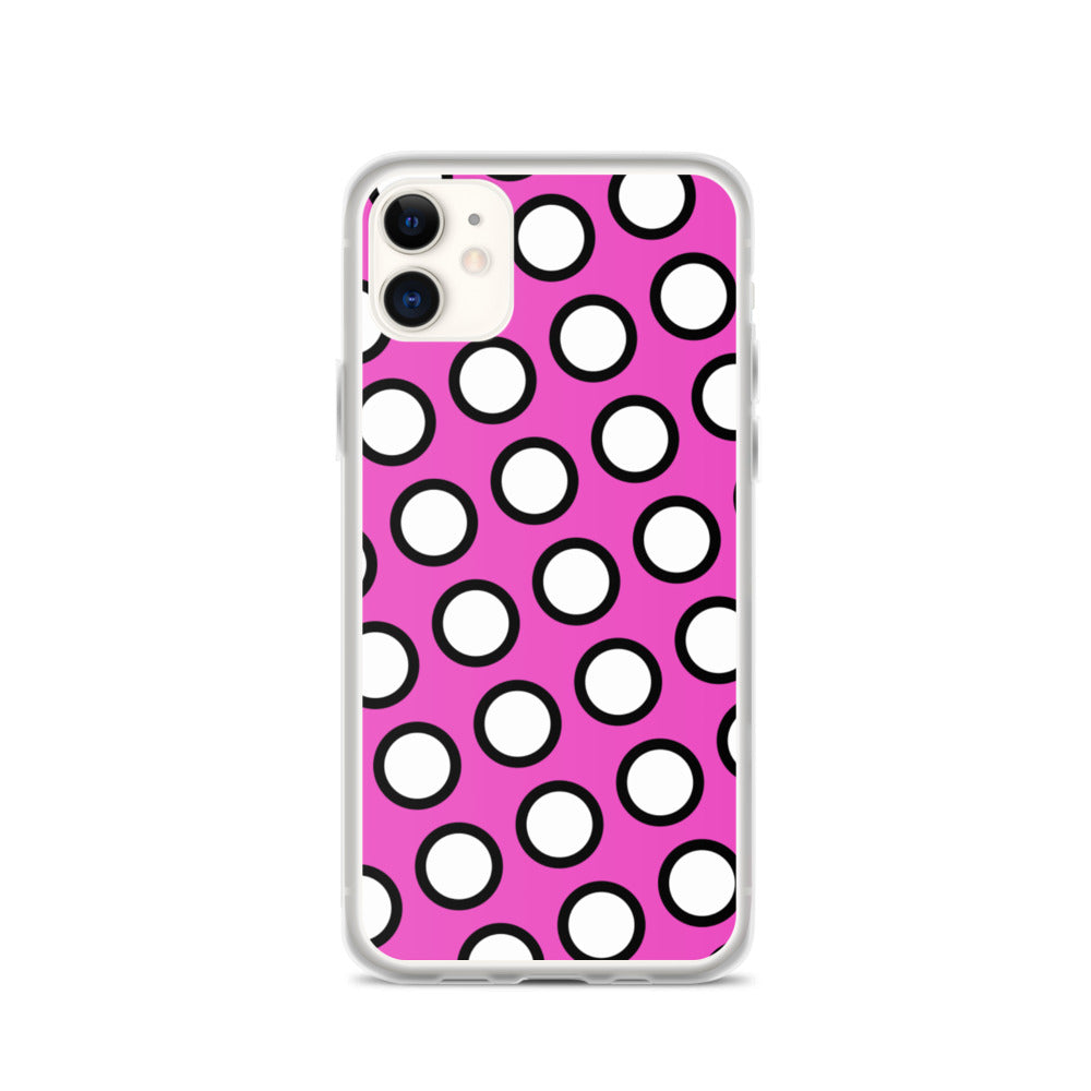 Pink Polka Dots iPhone Case by The Photo Access