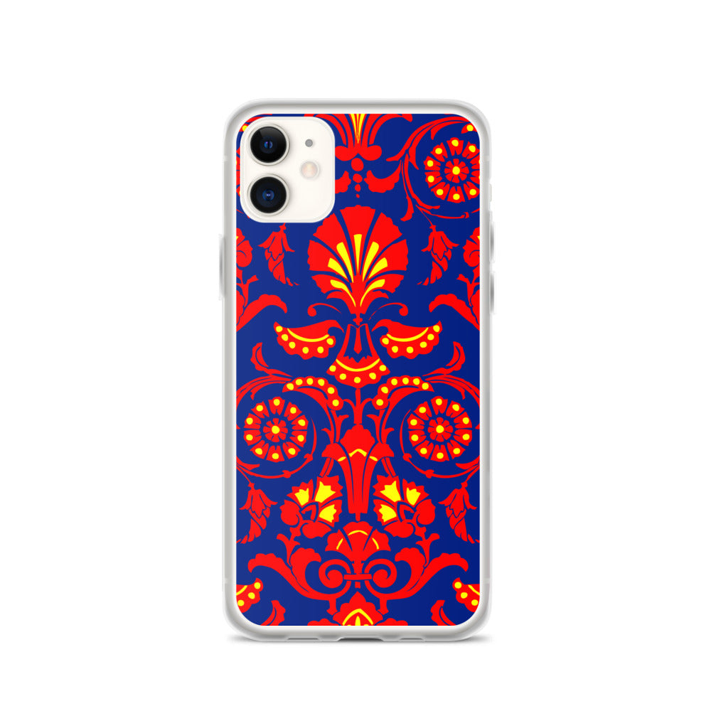 Wallpaper Damask Floral iPhone Case by The Photo Access