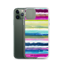 将图片加载到图库查看器，Colorful Oil Paint Stripes iPhone Case by The Photo Access
