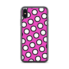 Load image into Gallery viewer, Pink Polka Dots iPhone Case by The Photo Access

