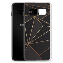 Lade das Bild in den Galerie-Viewer, Abstract Black Polygon with Gold Line Samsung Case by The Photo Access
