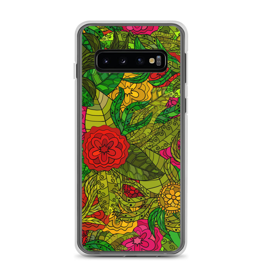 Hand Drawn Floral Seamless Pattern Samsung Case by The Photo Access