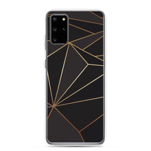 将图片加载到图库查看器，Abstract Black Polygon with Gold Line Samsung Case by The Photo Access
